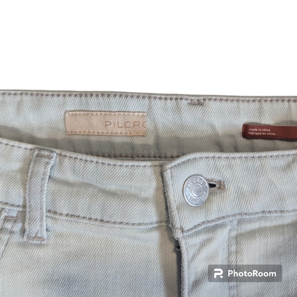 Anthropologie Pilcro 30 Oceanus Denim Low-Rise Flare Jeans Bell Bottom - Picture 4 of 8